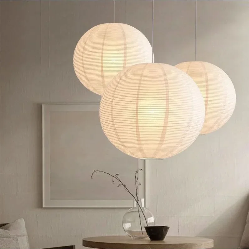 Japanese Lantern Paper - Lampu liontin seni kertas nasi gaya