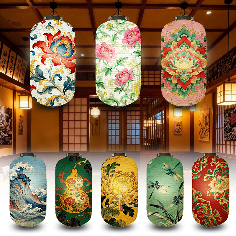 Japanese Lantern Paper - Lentera Cetak Sakura Gaya Jepang Lentera