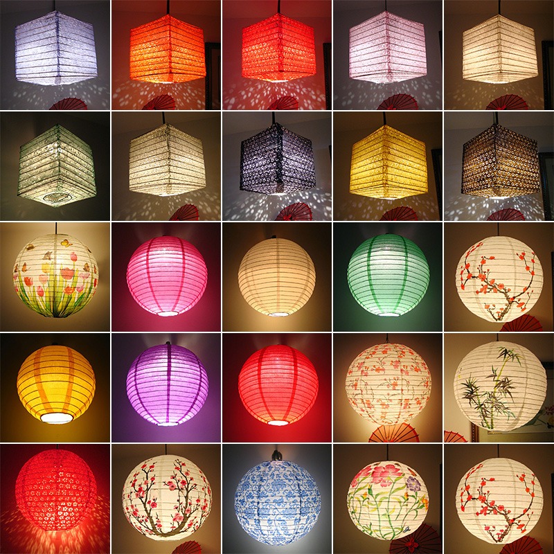 Lentera Kertas Bulat Motif Bun - Japanese Lantern Paper ulasan dan harga